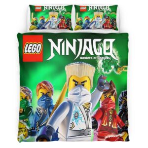 Ninjago All Characters Fight 1013 Duvet Cover