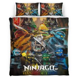 Ninjago Hands of Time All Characters LLoyd Jay Kai Zane Nya Cole Master Wu Duvet Cover