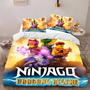 Alternative view of Ninjago dragons rising All Characters 102 Duvet Cover