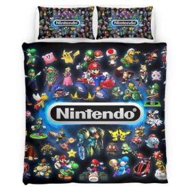 Nintendo Charaters in game Duvet Cover