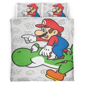 Nintendo Super Mario And Yoshi Duvet Cover