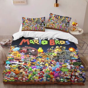 Alternative view of Nintendo super mario bros anniversary Duvet Cover