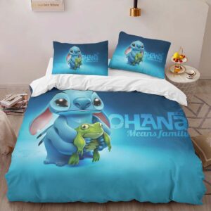 Alternative view of Ohana means family Lilo And Stitch Duvet Cover