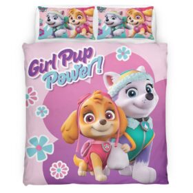 Paw Patrol Girl Pup Power Everest and Skye Duvet Cover