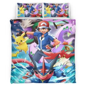 Pikachu Detective All Characters 1 Duvet Cover
