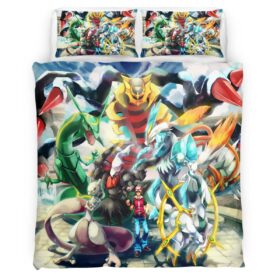 Pikachu Detective All Characters 2 Duvet Cover