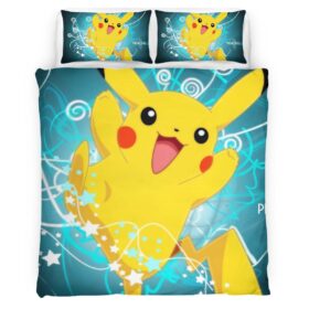 Pikachu Happy 1001 Duvet Cover