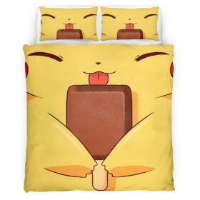 Pikachu Happy Face Duvet Cover