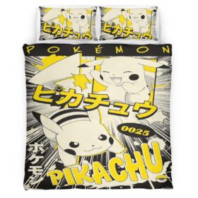 Pikachu Pokemon 10 Duvet Cover