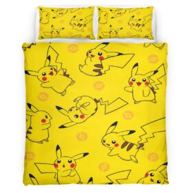 Pikachu Pokemon 3 Duvet Cover