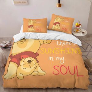 Alternative view of Pooh in Winnie The Pooh 01 Duvet Cover