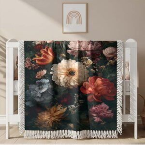 Pretty lots of flowers Woven Blanket
