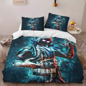 Alternative view of Raven Skin Fortnite Game Duvet Cover