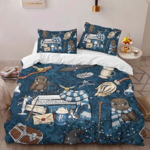 Alternative view of Ravenclaw Owl Harry Potter Duvet Cover