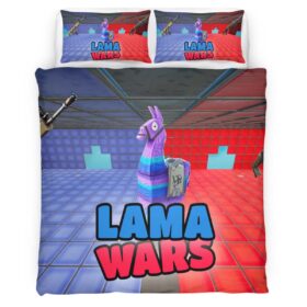 Red vs Blue Lama Wars Duvet Cover