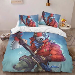 Alternative view of Rust Lord Battle Pass Season 3 Fortnite Duvet Cover
