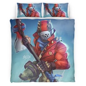 Rust Lord Battle Pass Season 3 Fortnite Duvet Cover