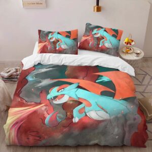 Alternative view of Salamence Pokemon 4 Duvet Cover