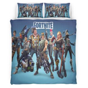 Save the World Heroes Fortnite Game Ranger Ramirez Recon Scout Jess Base Kyle Duvet Cover