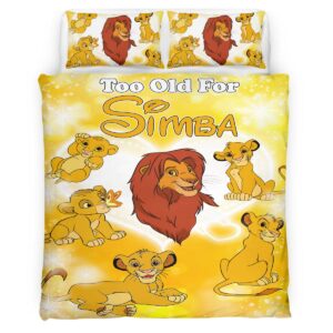Simba The Lion King Too Old For Simba Duvet Cover