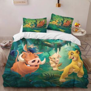 Alternative view of Simba and Friends Duvet Cover