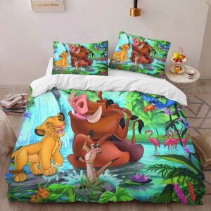 Alternative view of Simba and Friends 2 Duvet Cover