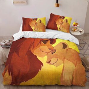 Alternative view of Simba and Mufasa The Lion King Duvet Cover