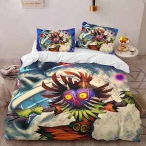 Alternative view of Skull Kid Majoras Mask The Legend of Zelda Duvet Cover