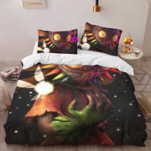Alternative view of Skull Kid Majoras Mask The Legend of Zelda Character Duvet Cover