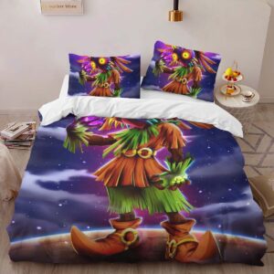 Alternative view of Skull Kid Majoras Mask The Legend of Zelda Character 2 Duvet Cover