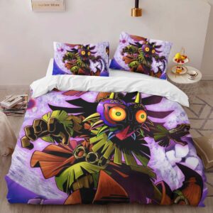 Alternative view of Skull Kid Majoras Mask The Legend of Zelda Character 3 Duvet Cover