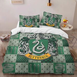 Alternative view of Slytherin Harry Potter 2 Duvet Cover