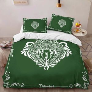 Alternative view of Slytherin House Harry Potter 04 Duvet Cover