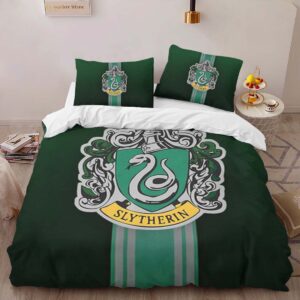 Alternative view of Slytherin House Harry Potter 06 Duvet Cover