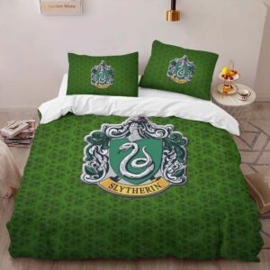 Alternative view of Slytherin House Harry Potter 07 Duvet Cover