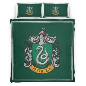 Slytherin House Harry Potter Green Logo Duvet Cover