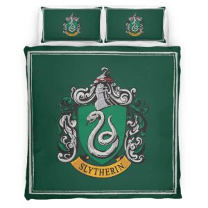 Slytherin House Harry Potter Green Logo Duvet Cover