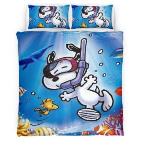 Snoopy Beagle of the deep Duvet Cover