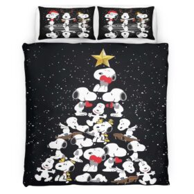 Snoopy Christmas Tree Duvet Cover