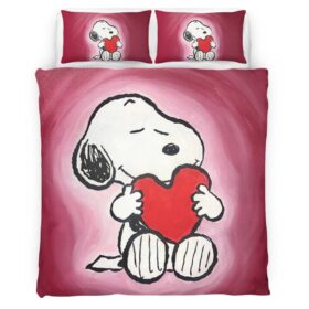 Snoopy Love Heart The Peanuts Duvet Cover