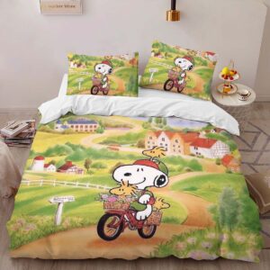 Alternative view of Snoopy The Peanuts 9 Duvet Cover