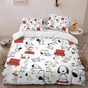 Alternative view of Snoopy and Woodstock 2 Duvet Cover