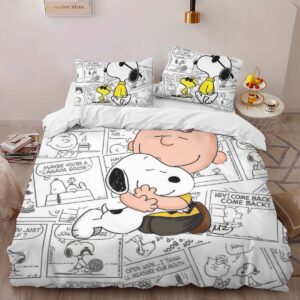 Alternative view of Snoopy and Woodstock 5 Duvet Cover
