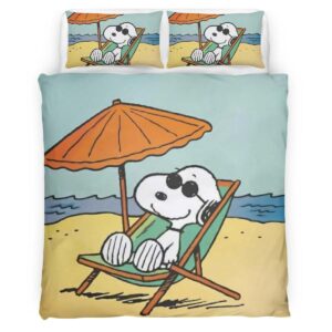 Snoopy in summer Duvet Cover
