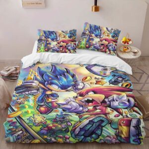 Alternative view of Sonic The Hedgehog 19 Duvet Cover