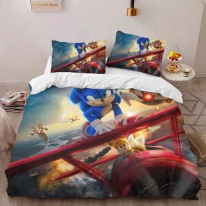 Alternative view of Sonic The Hedgehog 38 Duvet Cover
