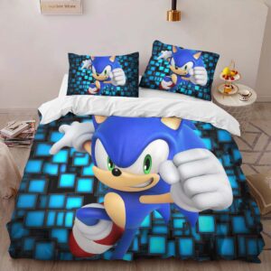 Alternative view of Sonic The Hedgehog 45 Duvet Cover