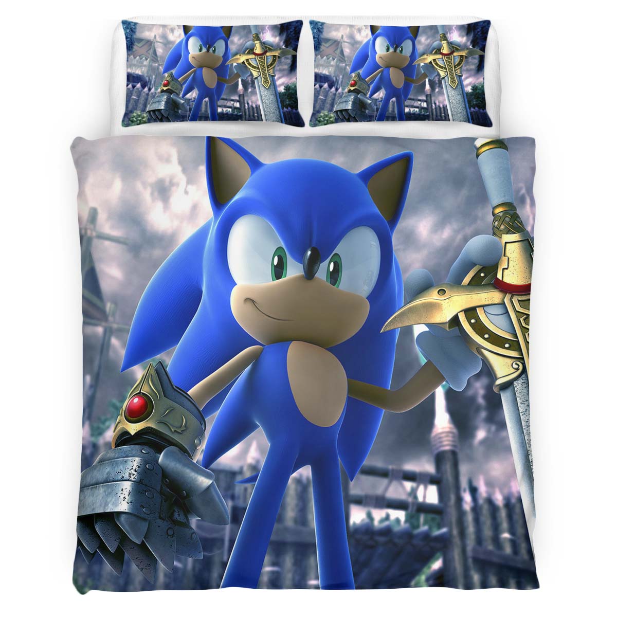 Sonic the black knight wide Duvet Cover
