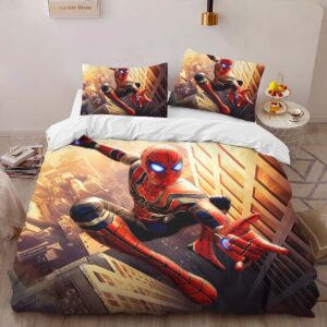Alternative view of Spider-man 14 Duvet Cover