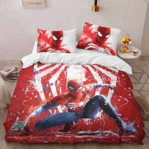 Alternative view of Spider-man 4 Duvet Cover